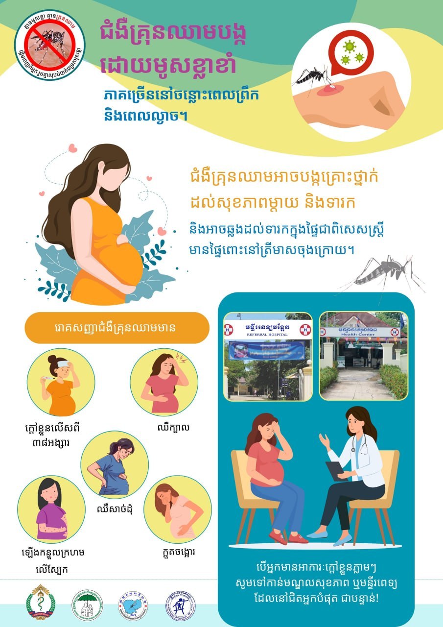 ស្រ្តីមានផ្ទៃពោះ សូមប្រុងប្រយ័ត្នខ្ពស់ បង្ការជំងឺគ្រុនឈាម! 🤰🦟